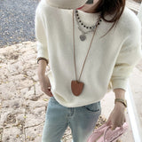 KANING Candy Round-Neck Knitted Shirt 2026 Autumn And Winter New Lazy Wind Casual Bottom With Sweater
