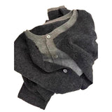 Gray's Spring Crash-Free Two Knitted Open-Shirt Women's Lazy High-End Sweater Coat Early Spring Wear On The Top