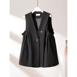 Casual Suit Vest Women's Spring And Autumn 2025 Spring And Autumn New British Wind Horse Vest
