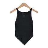 Spice Girls Summer The Same Vest Sling Flat Mouth Knit Triangle Under The Helid Elastic Slimming Bottom Thin
